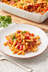 White Bean and Pepper Bake