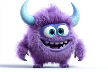 Fototapeta premium Perfectly isolated on a white background, this creature captivates with its charm.