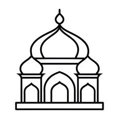 Islamic Mosque Ornament Vector Design with Traditional Arabic Patterns-02