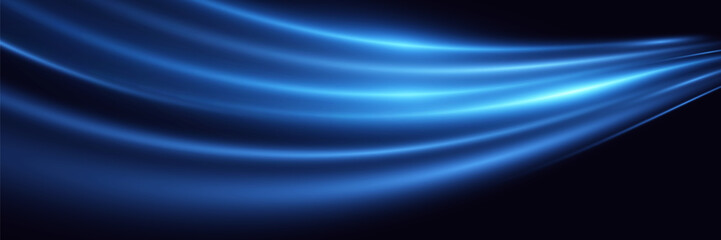 High speed light effect.Dynamic motion and glowing lines.Vector illustration.EPS 10.