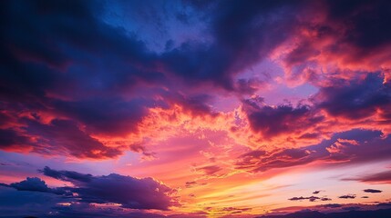 Obraz premium Vivid sky during sunset