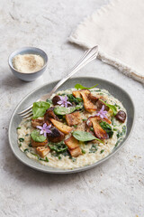 Mushroom and Spinach Risotto