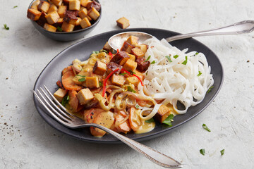 Carrot and Coconut Curry with Noodles