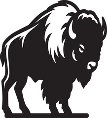 A simple Bison vector style with white background.epsPrint