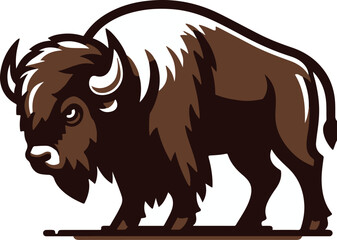 A simple Bison vector style with white background.epsPrint
