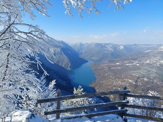 winter landscape in the mountains