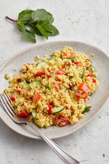 Tomato and Cucumber Millet Salad