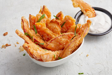 Baked Pumpkin Slices with Dip