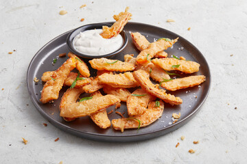 Baked Pumpkin Slices with Dip