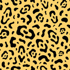 Seamless vector pattern of animals skin. Background for greeting card, website, printing on fabric, gift wrap, postcard and wallpapers. 