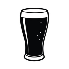Pint of dark beer, stout, ale, beverage, drink, glass, pub, alcohol, black, foam