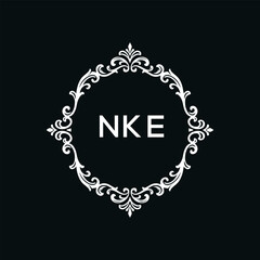 NKE Letter Initial Logo Design Template Vector Illustration