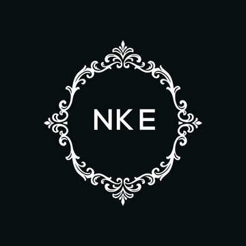 NKE Letter Initial Logo Design Template Vector Illustration