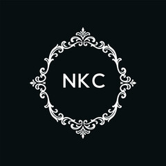 NKC Letter Initial Logo Design Template Vector Illustration