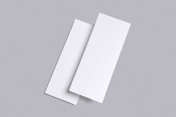 DL Flyer Paper with grey background color for mockup