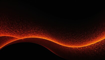 A red wave is in the dark with a black background
6