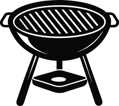 barbecue grill vector isolated on white background