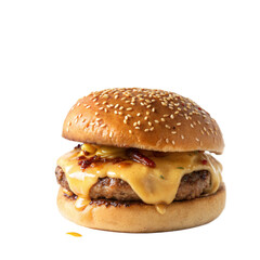 Burgar on transparent background