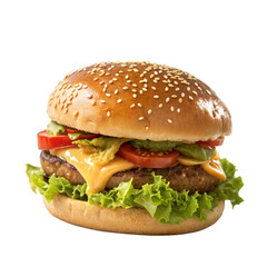 Burgar on transparent background