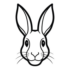 vector illustration of a rabbit