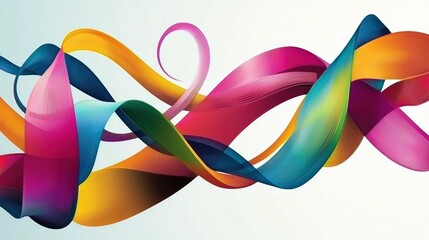 A conceptual digital representation of elastic elements designed in EPS format, symbolizing flexibility in graphics.