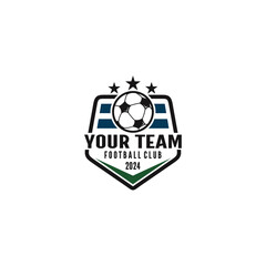 Soccer team logo design vector