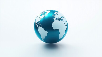 Obraz premium Digital Holographic Globe Blockchain Nodes AI Advancements in Africa Asia South America Cyberpunk Aesthetics in Deep Blue Neon Accents