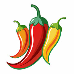 pepper, chili, red, food, hot, vegetable, isolated, green, spice, spicy, vector, illustration, paprika, chilli, healthy, white, vegetables, fresh, ingredient, organic, vegetarian, peppers, cooking, ca
