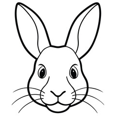 vector illustration of a rabbit