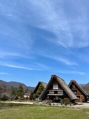 Traditional houses in Shirakawa-go, Japan