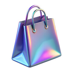 shopping bag 3d render, transparent background