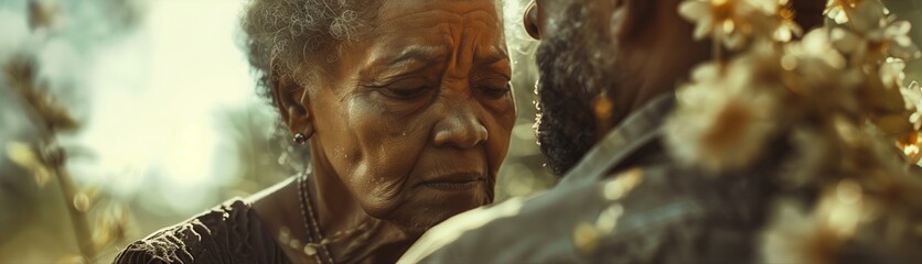 A heartfelt moment between two individuals expressing deep connection and emotion.