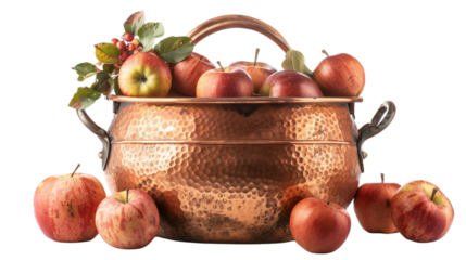 Fresh Copper Kettle on transparent background PNG.