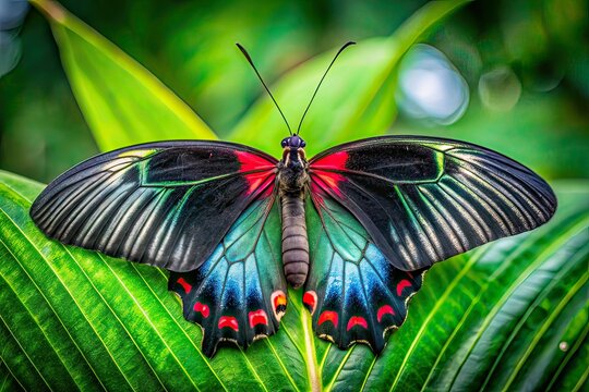 Butterfly on Leaf - Rule of Thirds Composition