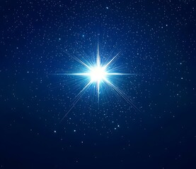 there is a bright star that is shining in the dark sky