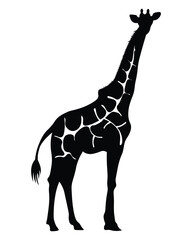 Giraffe Silhouette Vector Illustration file