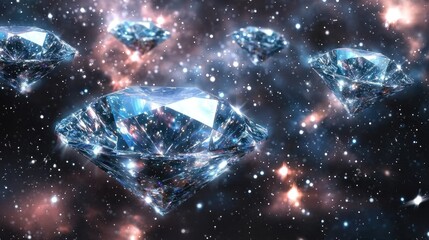 Cosmic Diamonds: A Celestial Symphony of Sparkle and Brilliance