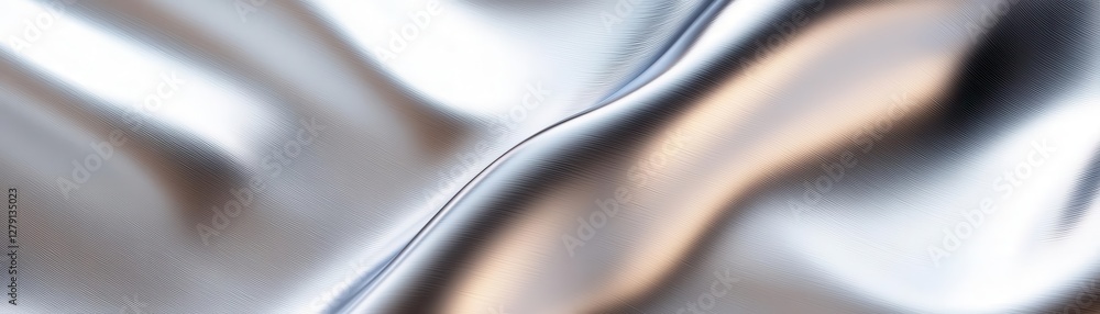 Poster titanium surface with a brushed finish, modern high-tech background with sleek gradients for a conte