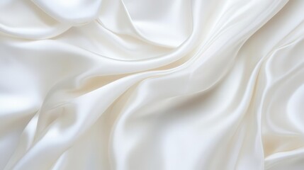 Obraz premium Silk satin draped in soft waves, elegant material with a high-end glossy finish
