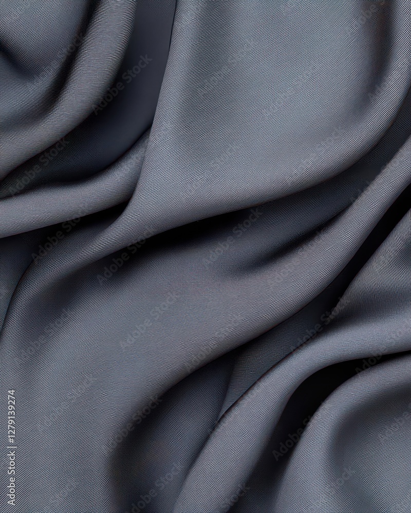 Poster monochrome abstract lines on fabric, soft futuristic texture with a minimalistic appeal