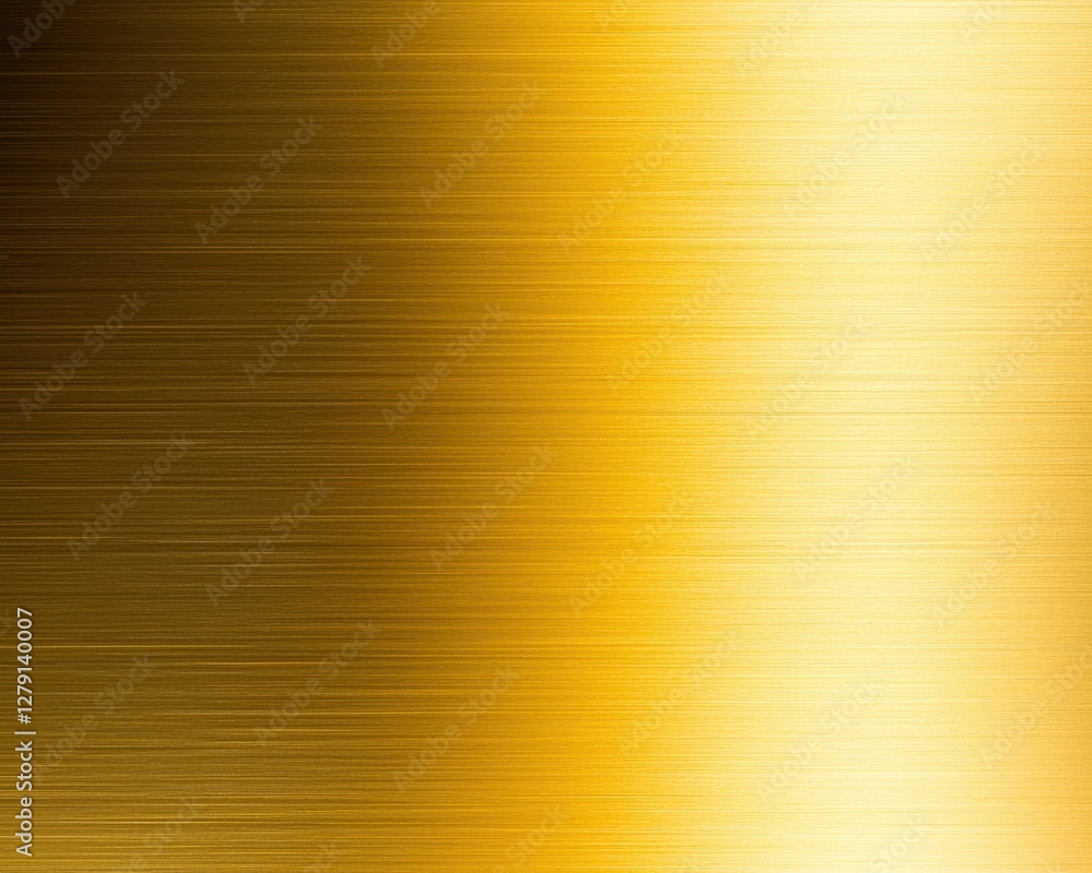Poster shiny golden metallic texture with smooth gradient effect