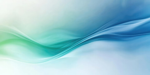 green energy background, environmentally friendly sustainable power and environment protection smooth wave abstract gradient texture flow movement pattern, banner with copy space empty place