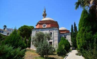 Kursunlu Mosque, located in Milas, Turkey, was built in the 14th century.