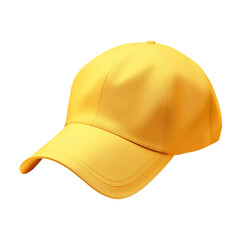 Fototapeta premium Yellow Baseball Cap Mockup