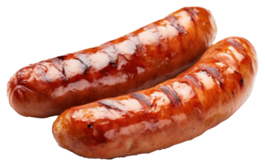 PNG Sausages pork bratwurst meat.