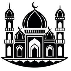 taj mahal vector illustration