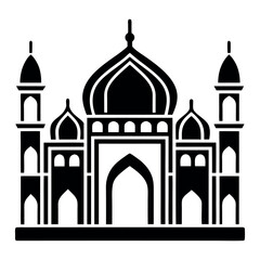 taj mahal vector illustration