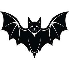 bat on a white background