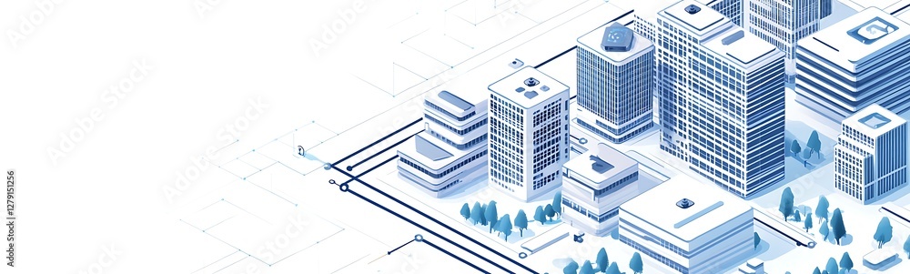 Aufkleber city-wide digital monitoring system featuring a cyberpunk aesthetic in a visually striking image.