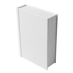 Blank white book mockup clean design simple elegant